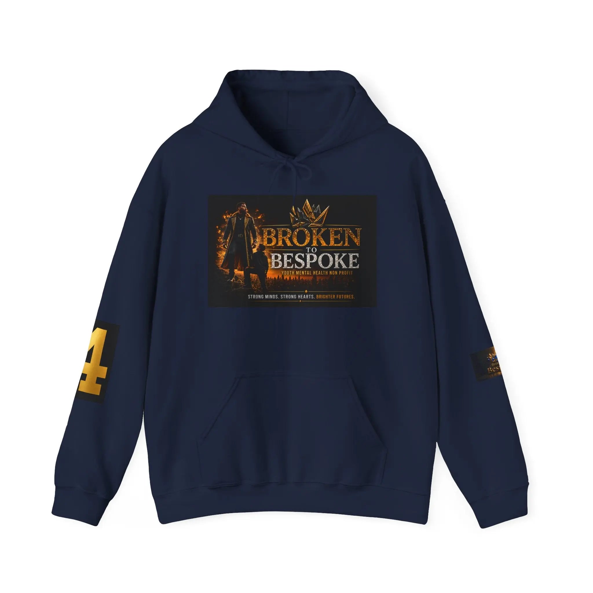 Broken Bespoke Hoodie — "Our Crown has Already Been Bought and Paid For" Inspirational Streetwear Printify
