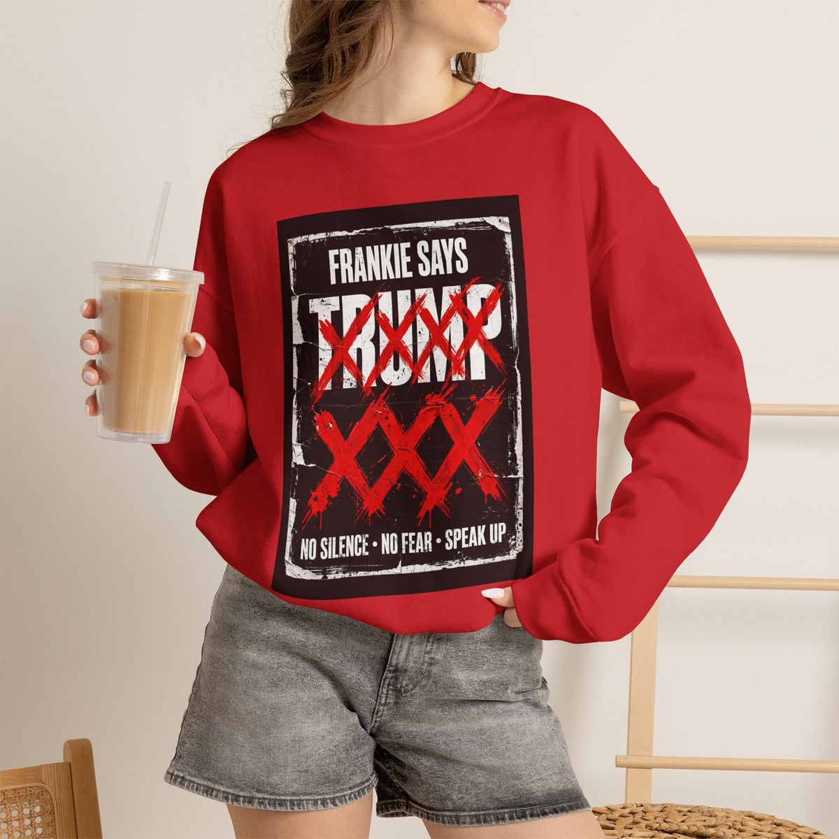 Frankie Says "No Silence No Fear" Graphic Crewneck