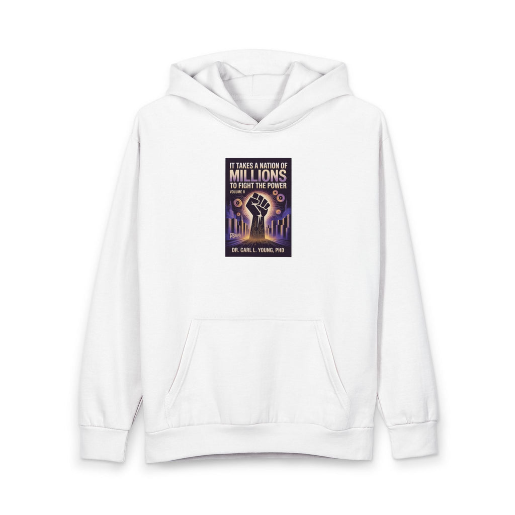 Protest Fist Hoodie — "It Takes a Nation of Millions to Fight the Power" Graphic Pullover
