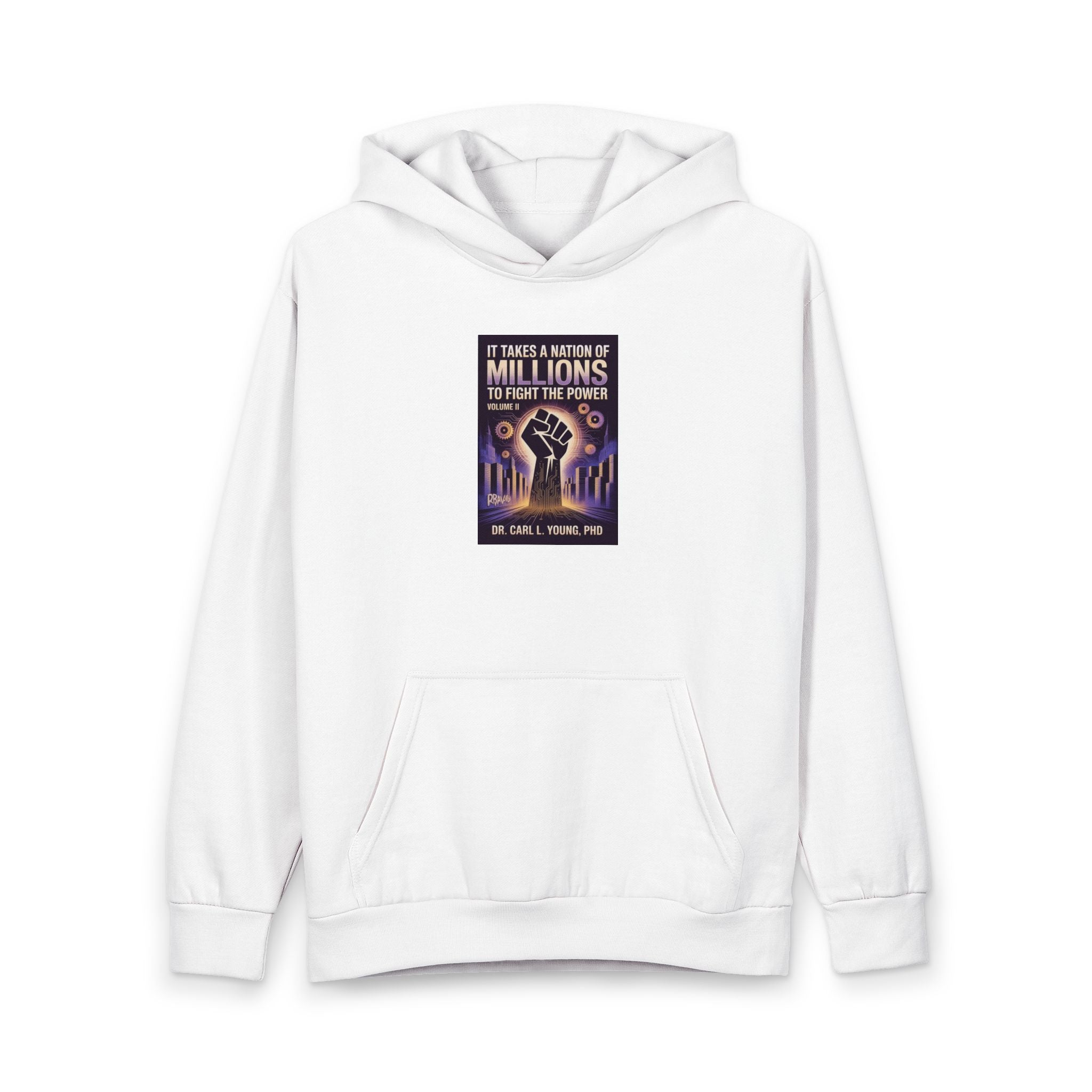 Protest Fist Hoodie — "It Takes a Nation of Millions to Fight the Power" Graphic Pullover