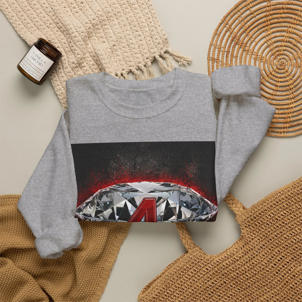 Crewneck Sweatshirt — Diamond 4 Mental Health Awareness Graphic Printify