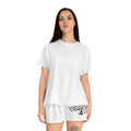 Women's Short Pajama Set — "Life Changes 4 You" Relaxed Sleepwear Shorts Top