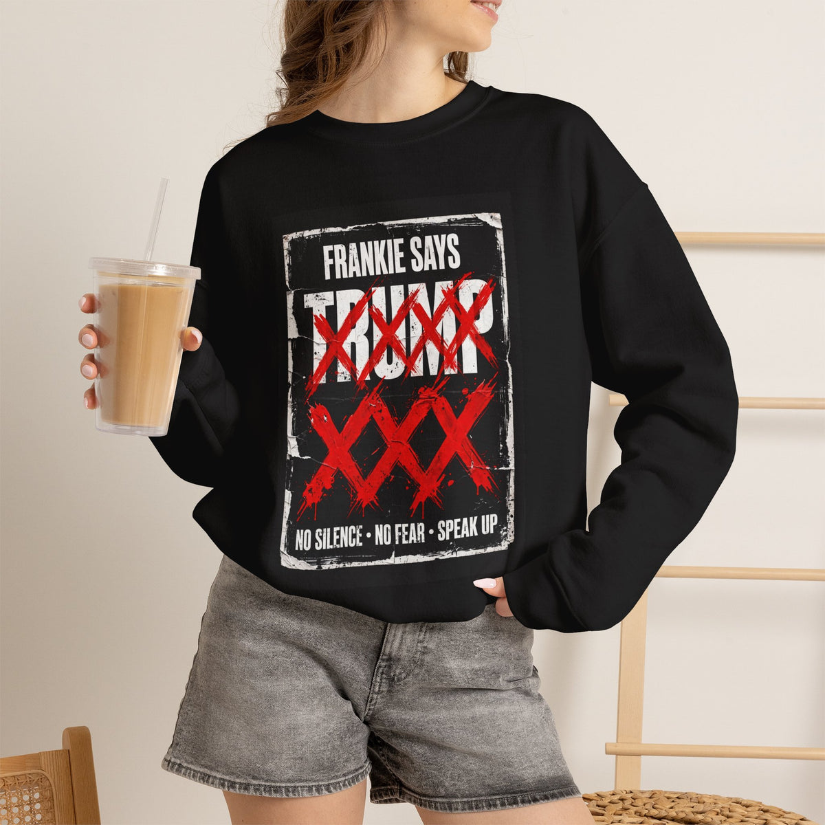 Frankie Says "No Silence No Fear" Graphic Crewneck