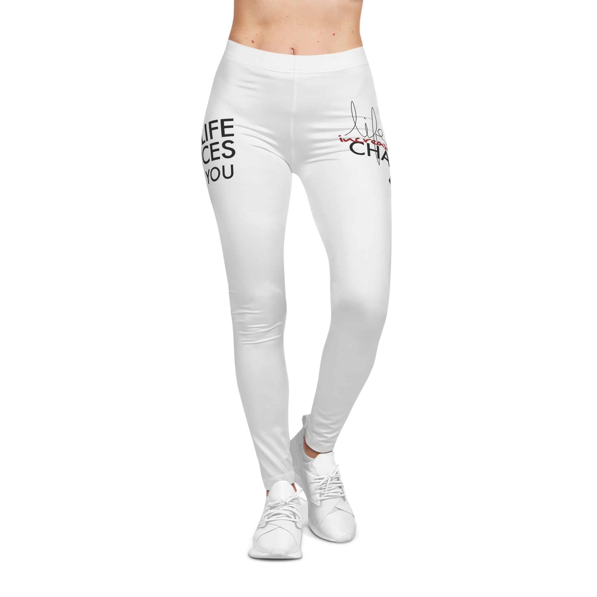 Inspirational 'Life Changes You' Women's Leggings