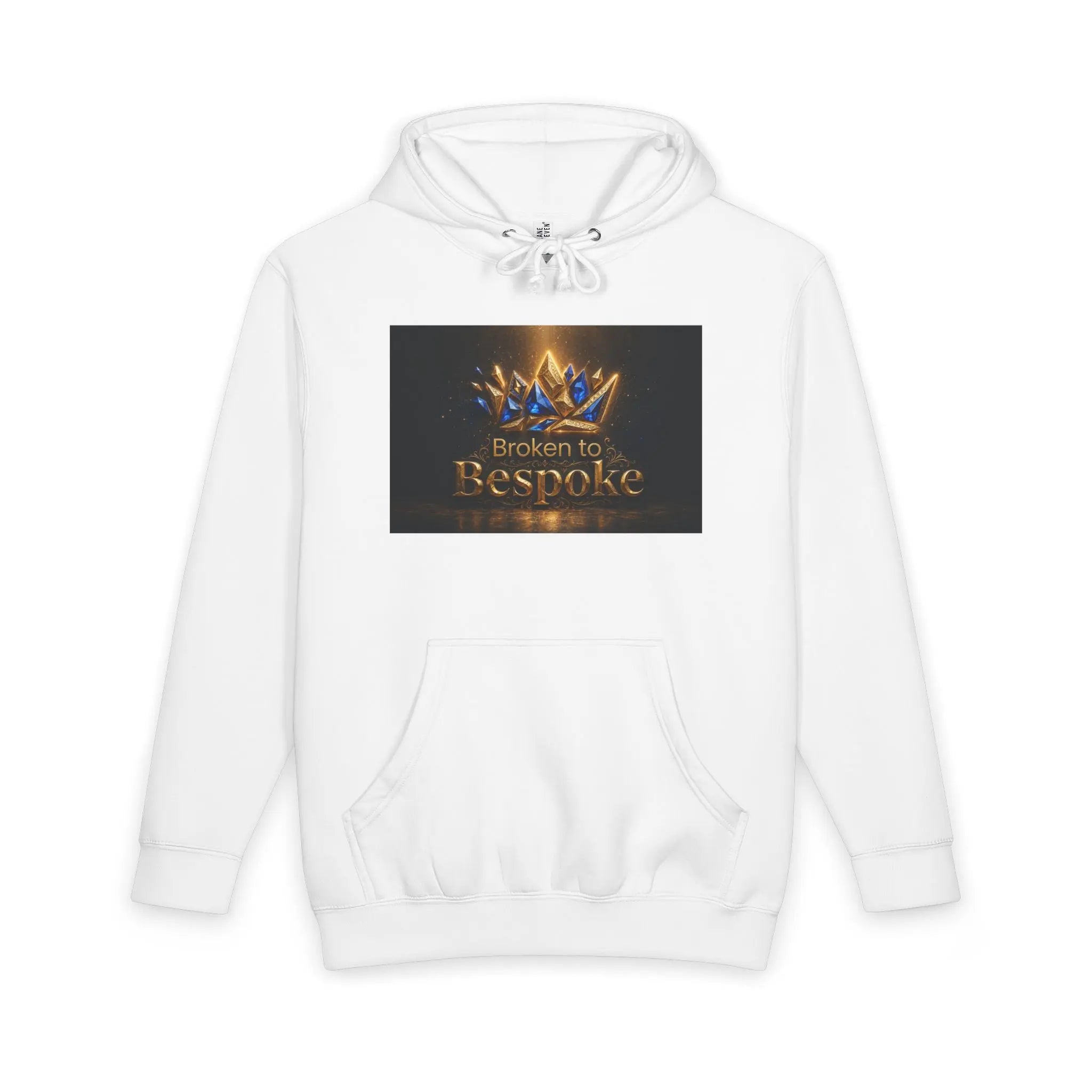 Reach One Teach One Crown Hoodie — "Broken to Bespoke" Inspirational Pullover Printify