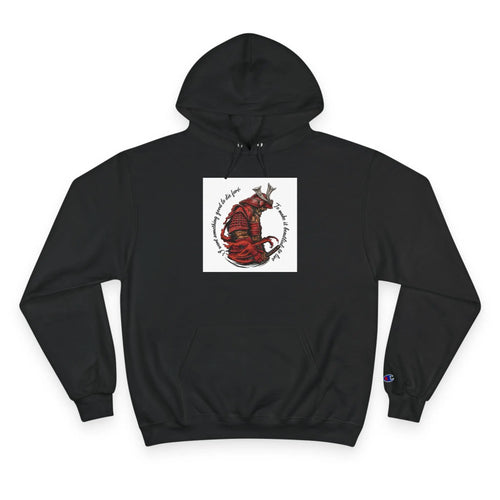 Champion Hoodie — 'What Are You Living For?' Motivational Graphic Hoodie Printify