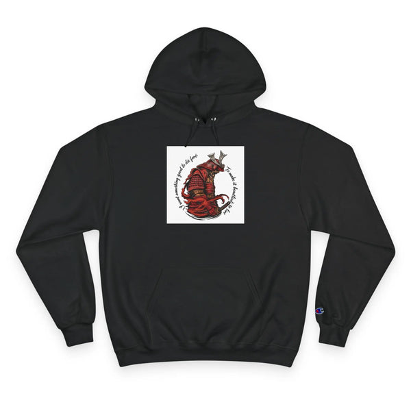 Champion Hoodie — 'What Are You Living For?' Motivational Graphic Hoodie Printify