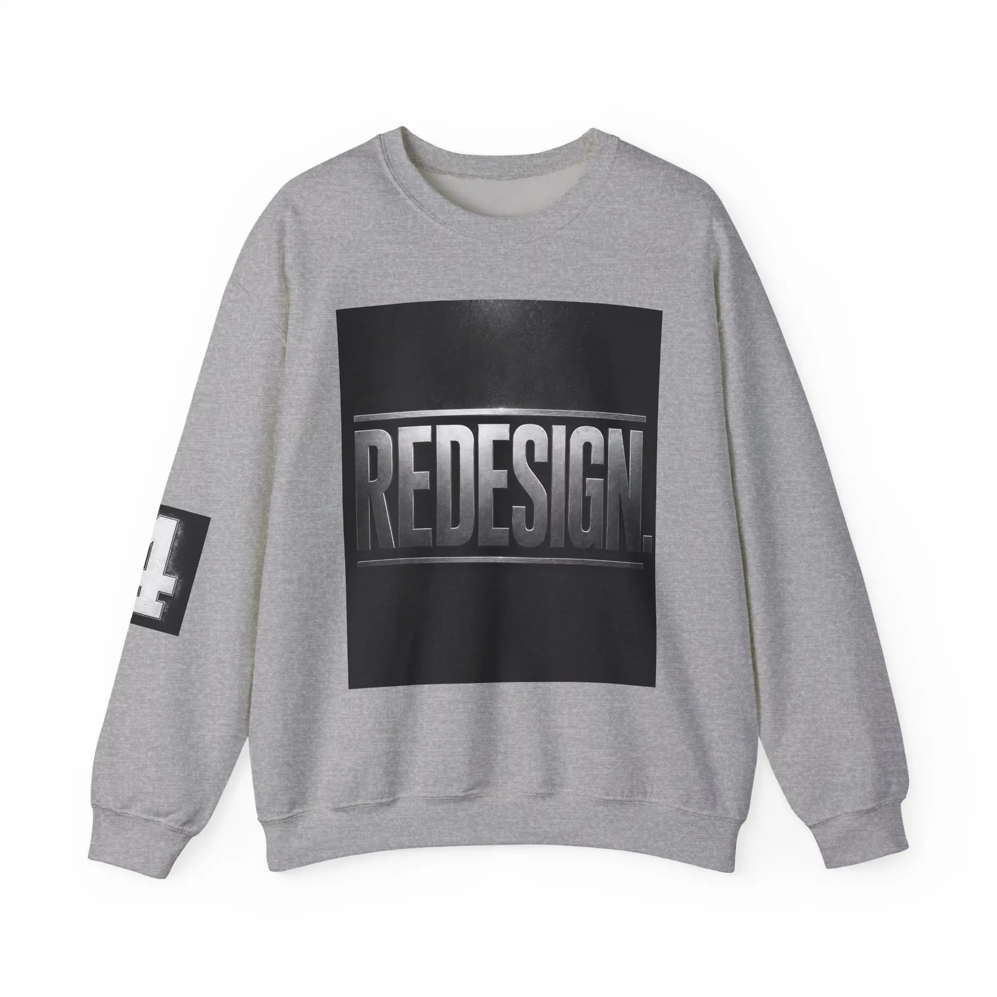 Crewneck Sweatshirt — 'REDESIGN' Front & 'Healing, Dignity, Liberation' Back Graphic Printify