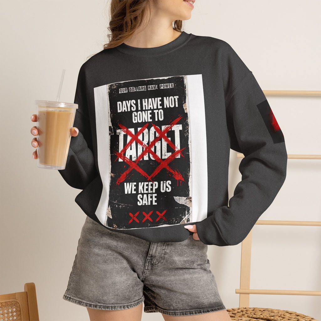 Boycott "Target" Every Dollar Is A Vote Distressed Crewneck Sweatshirt