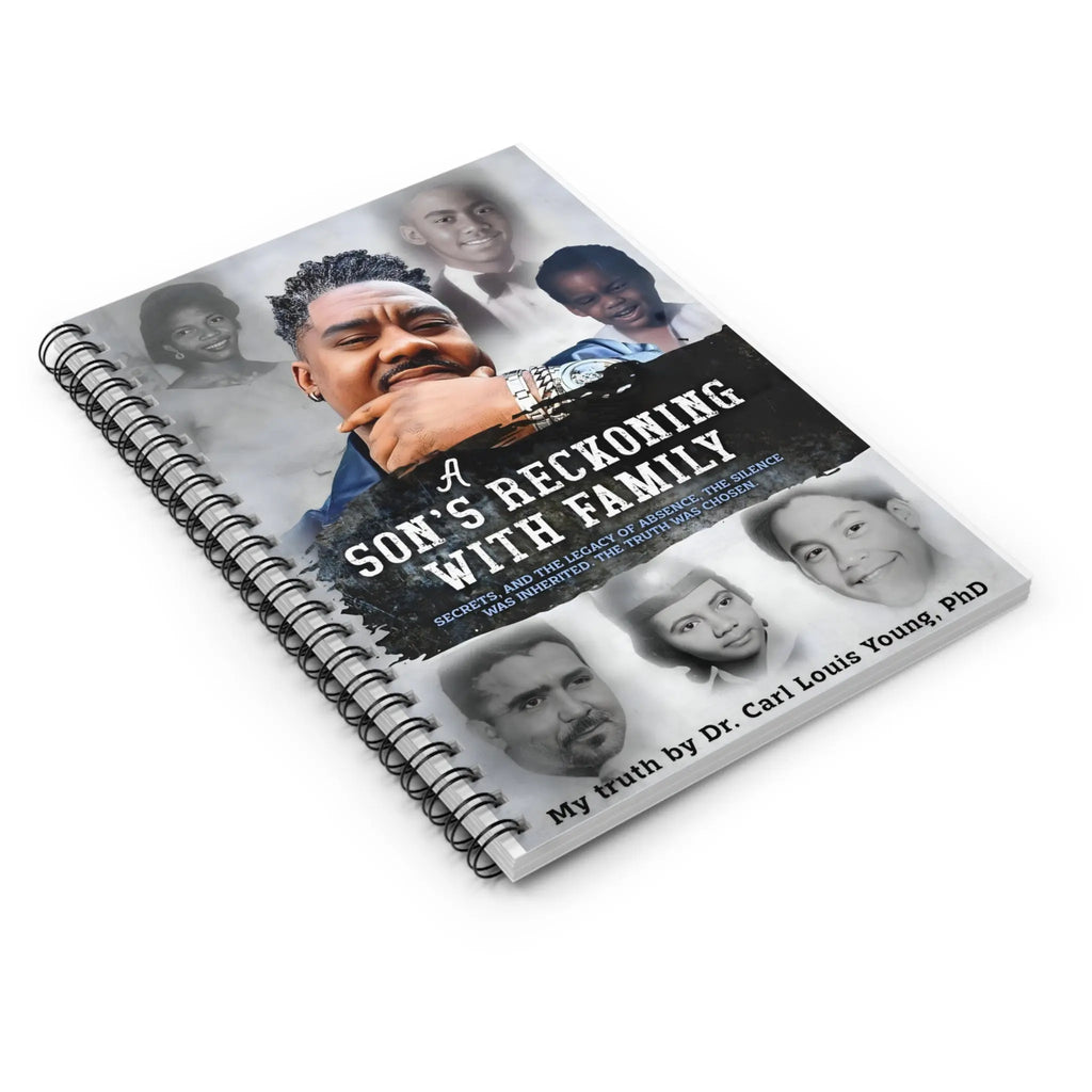 A Son's Reckoning With Family Spiral Home & Lifestyle - Memoir Cover Ruled Journal Printify