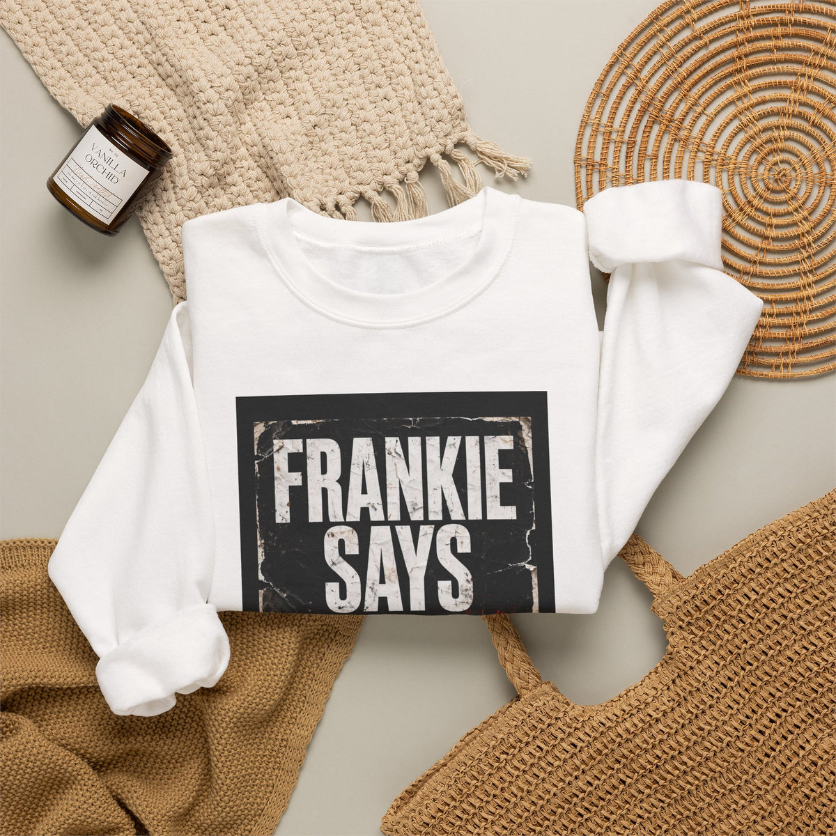 Frankie Says Relaxed Crewneck Sweatshirt