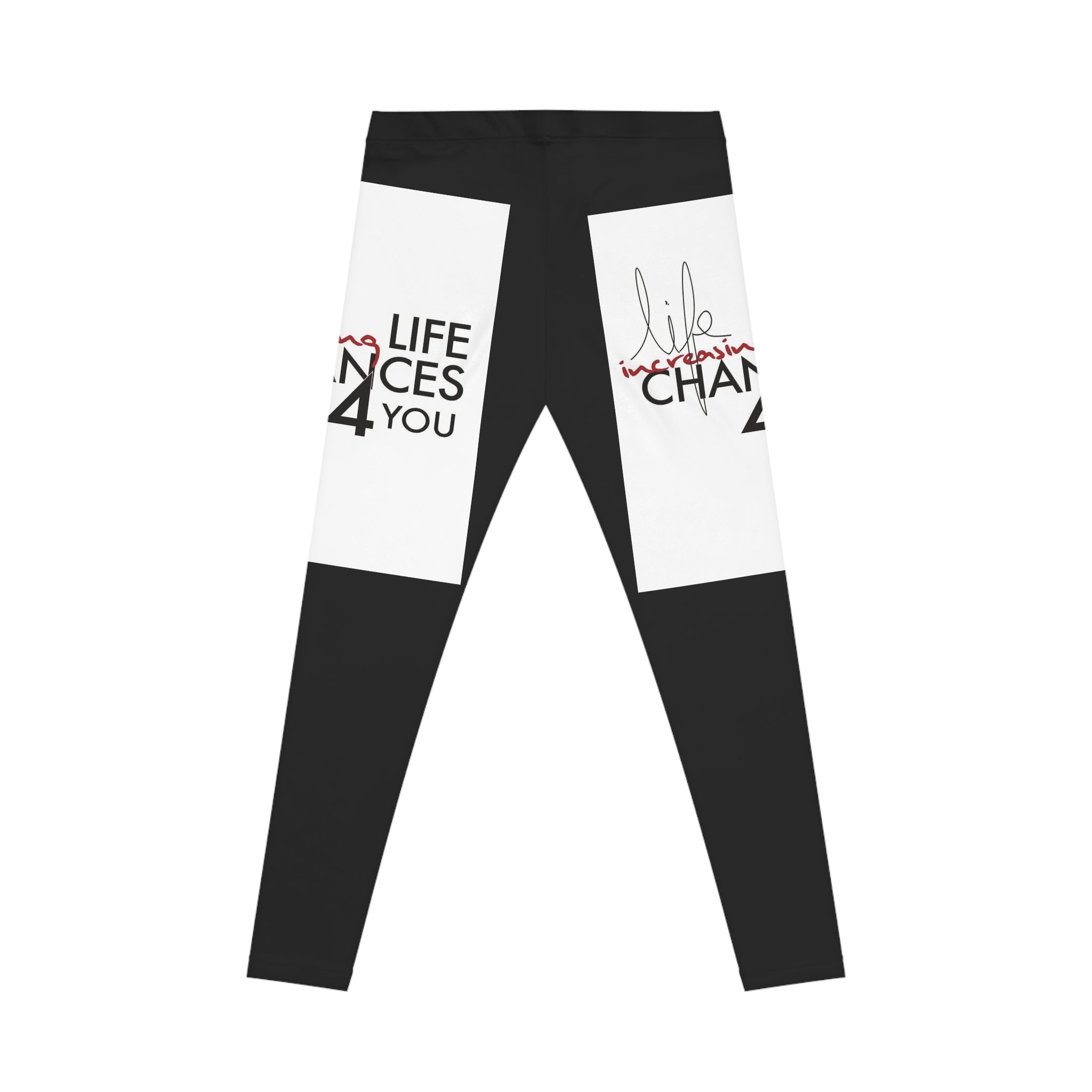 Life Changes Women’s Casual Leggings — Inspirational Graphic AOP
