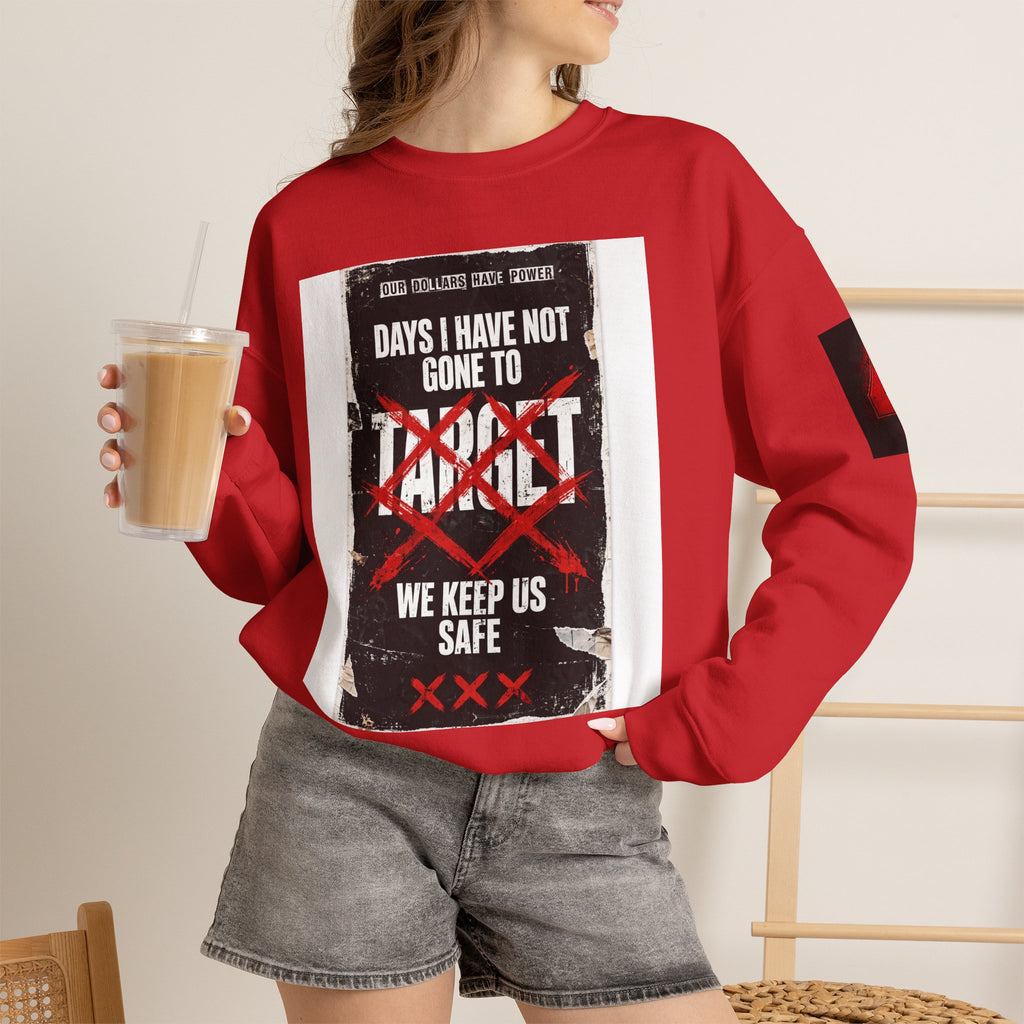 Boycott "Target" Every Dollar Is A Vote Distressed Crewneck Sweatshirt
