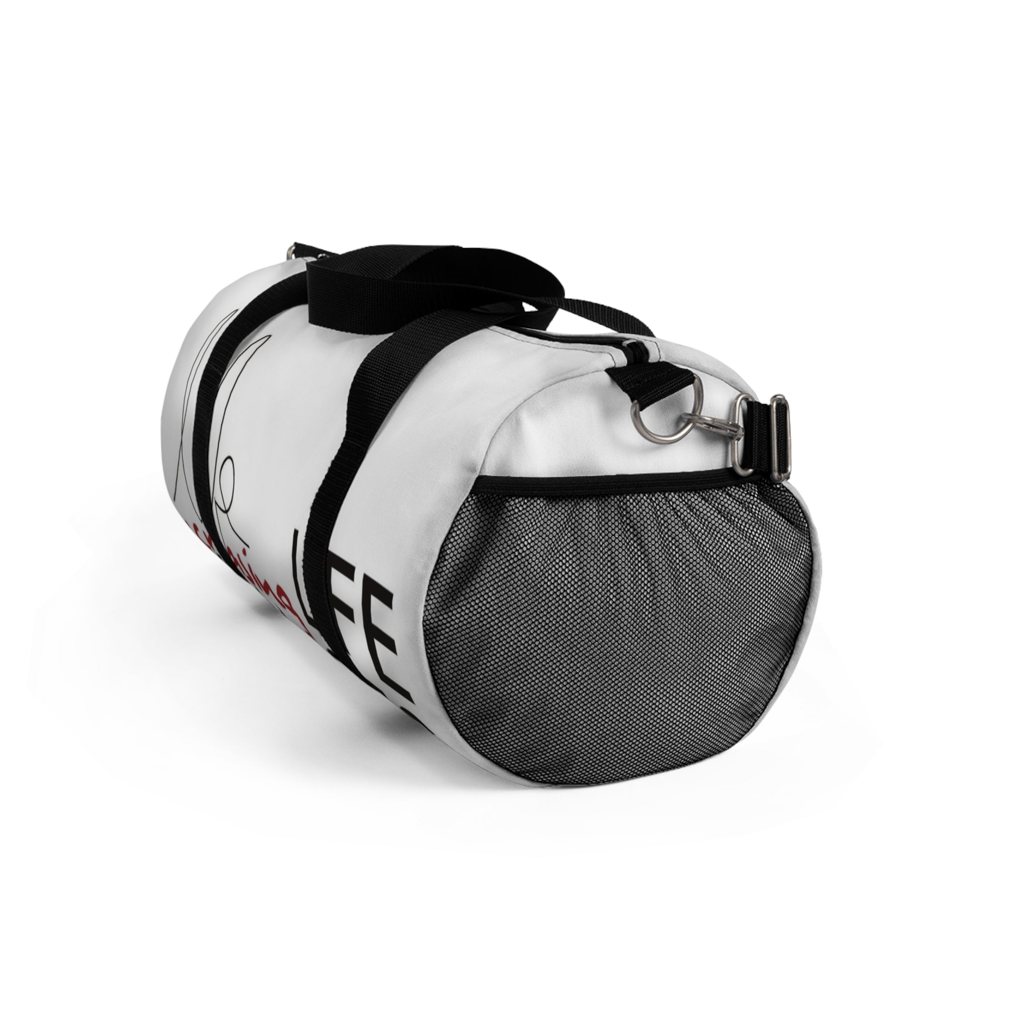 Minimal White Duffel Bag — Lightweight Travel & Gym Tote