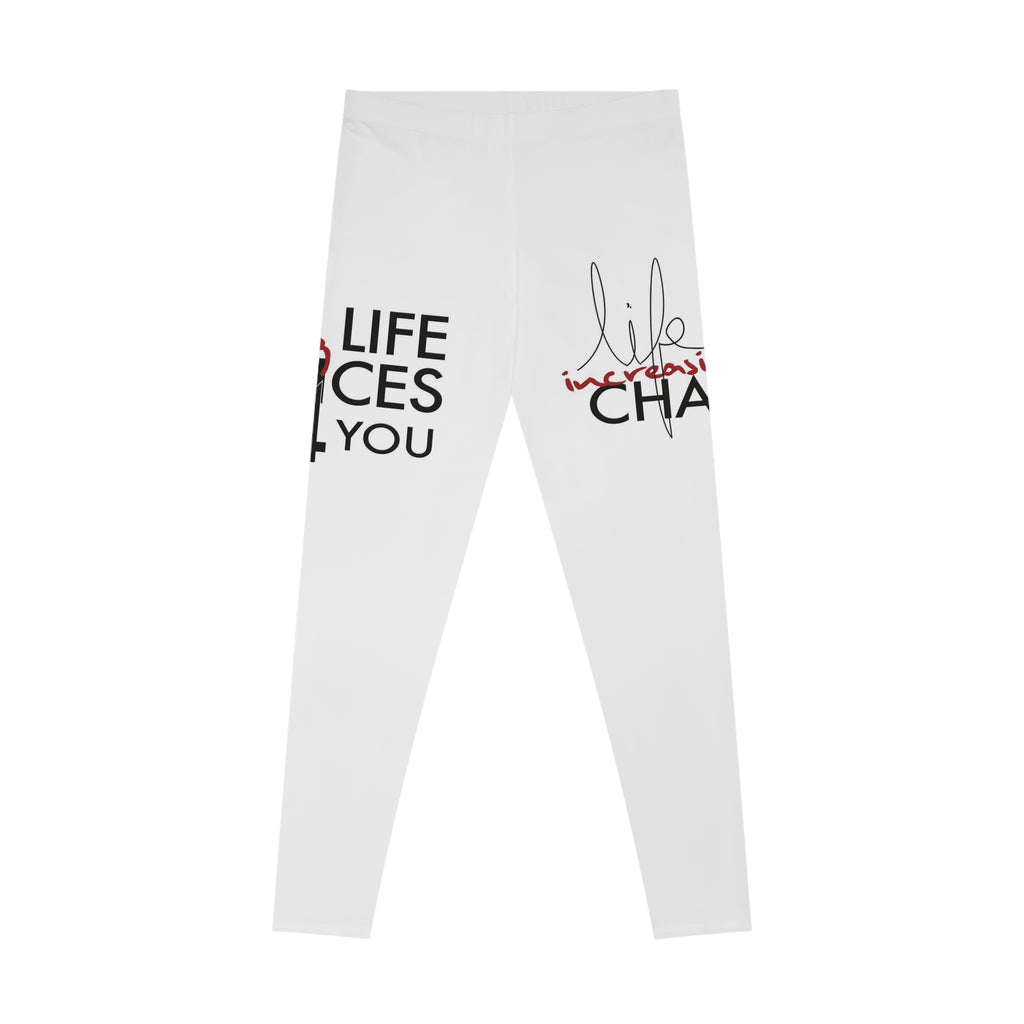 Life Changes Leggings — Motivational Graphic Stretch Leggings