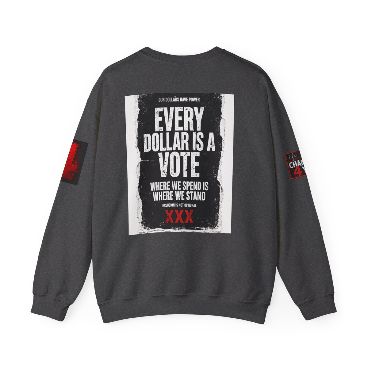 Boycott "Target" Every Dollar Is A Vote Distressed Crewneck Sweatshirt