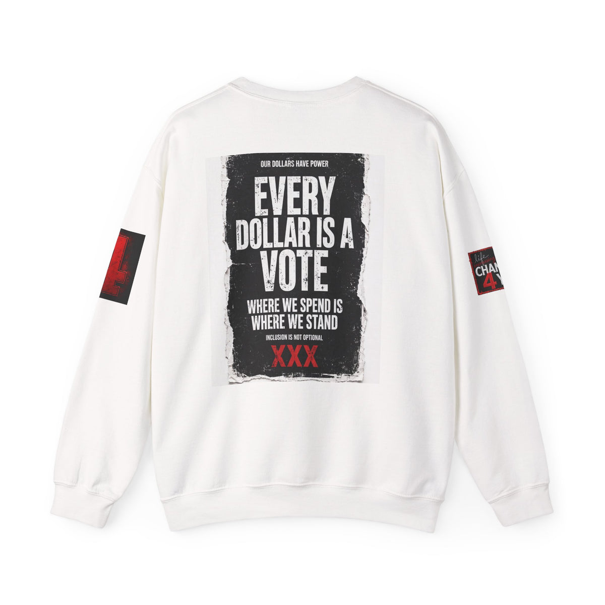 Boycott "Target" Every Dollar Is A Vote Distressed Crewneck Sweatshirt