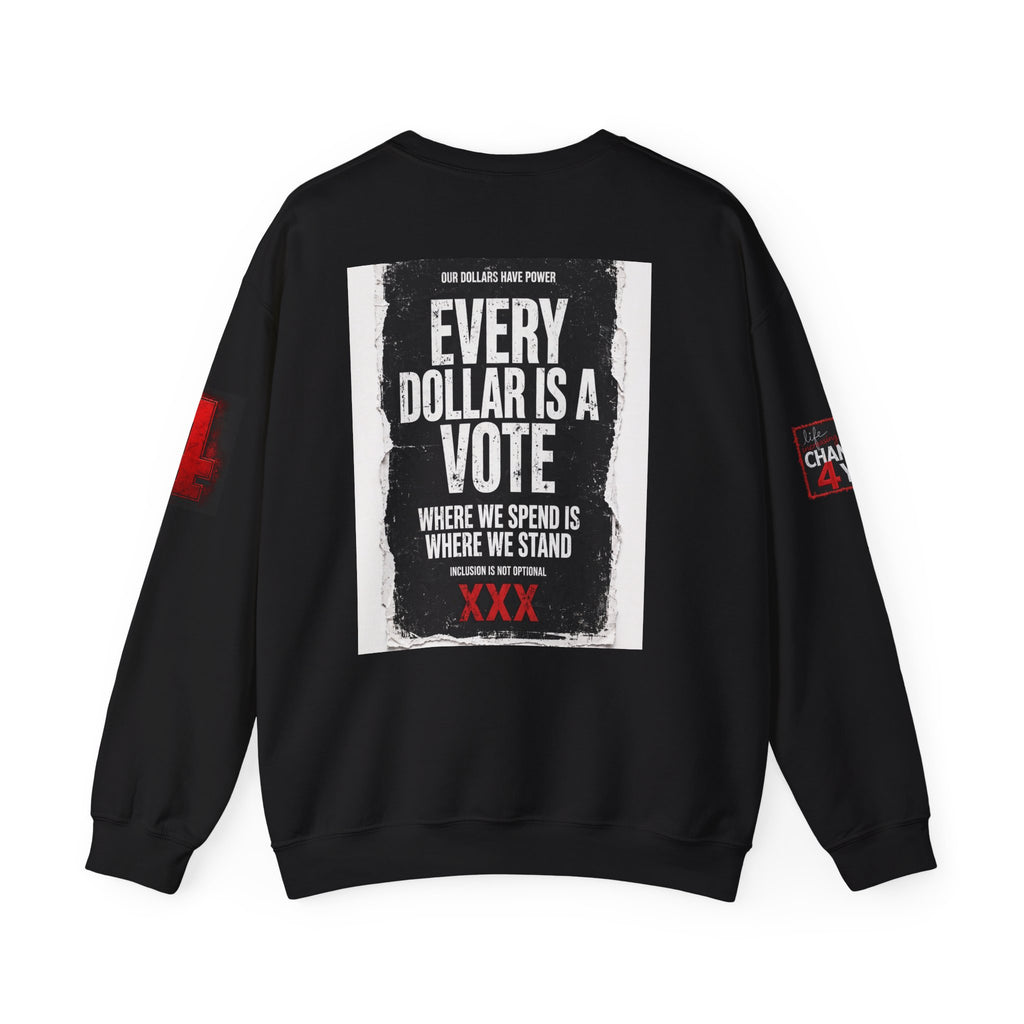Boycott "Target" Every Dollar Is A Vote Distressed Crewneck Sweatshirt