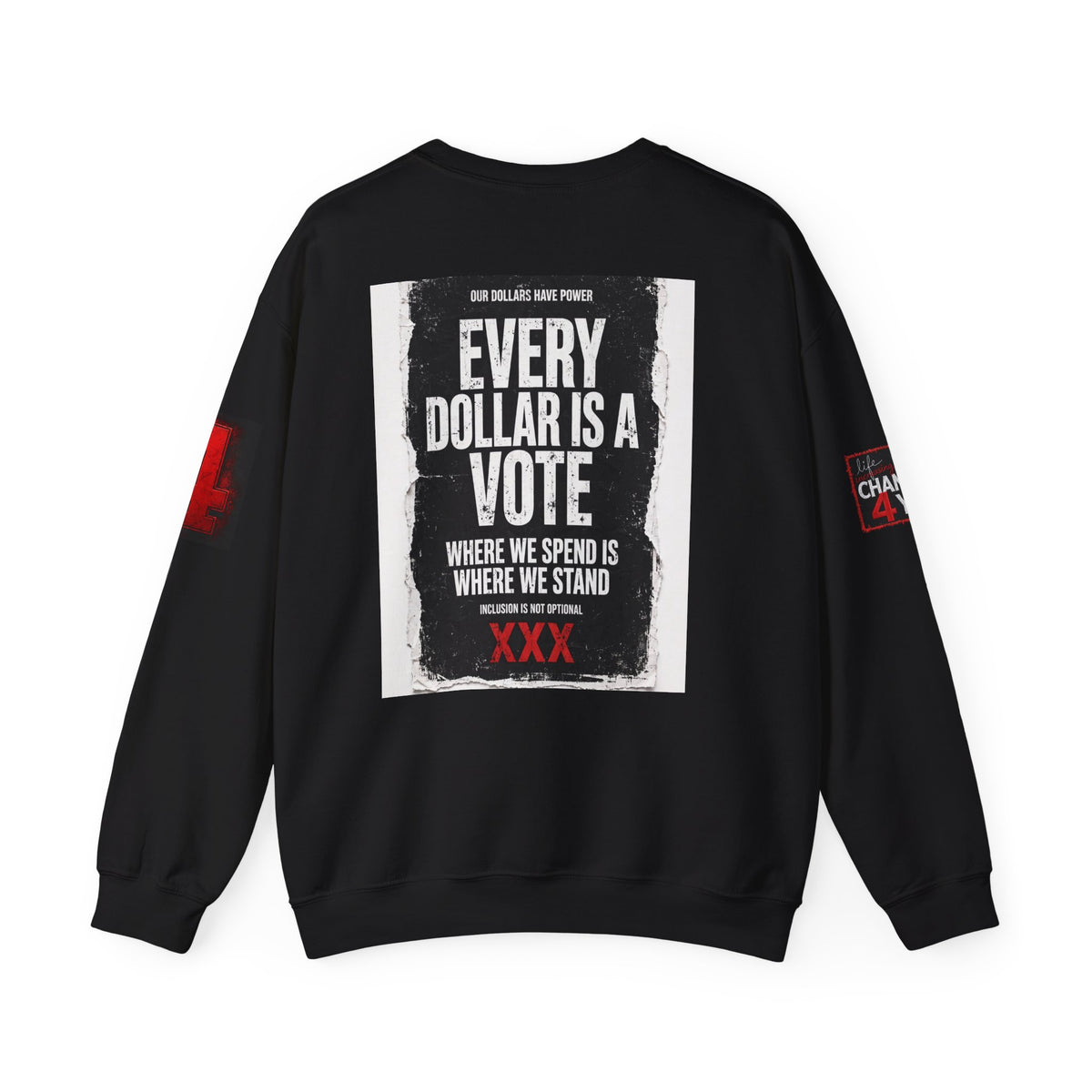 Boycott "Target" Every Dollar Is A Vote Distressed Crewneck Sweatshirt
