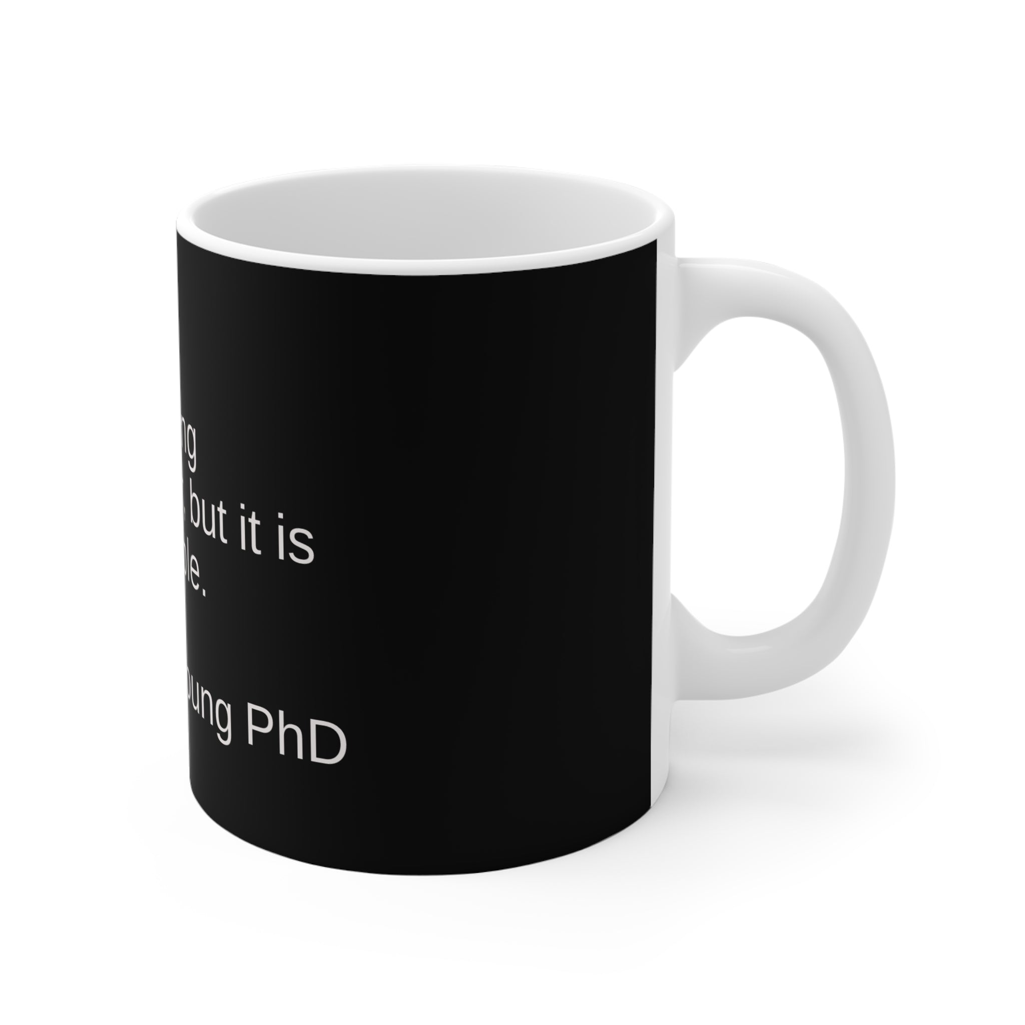 Inspirational Healing Quote Mug — "Healing is not linear, but it is possible."