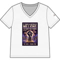 V-Neck Tee — "It Takes a Nation of Millions to Fight the Power" Book Cover Graphic