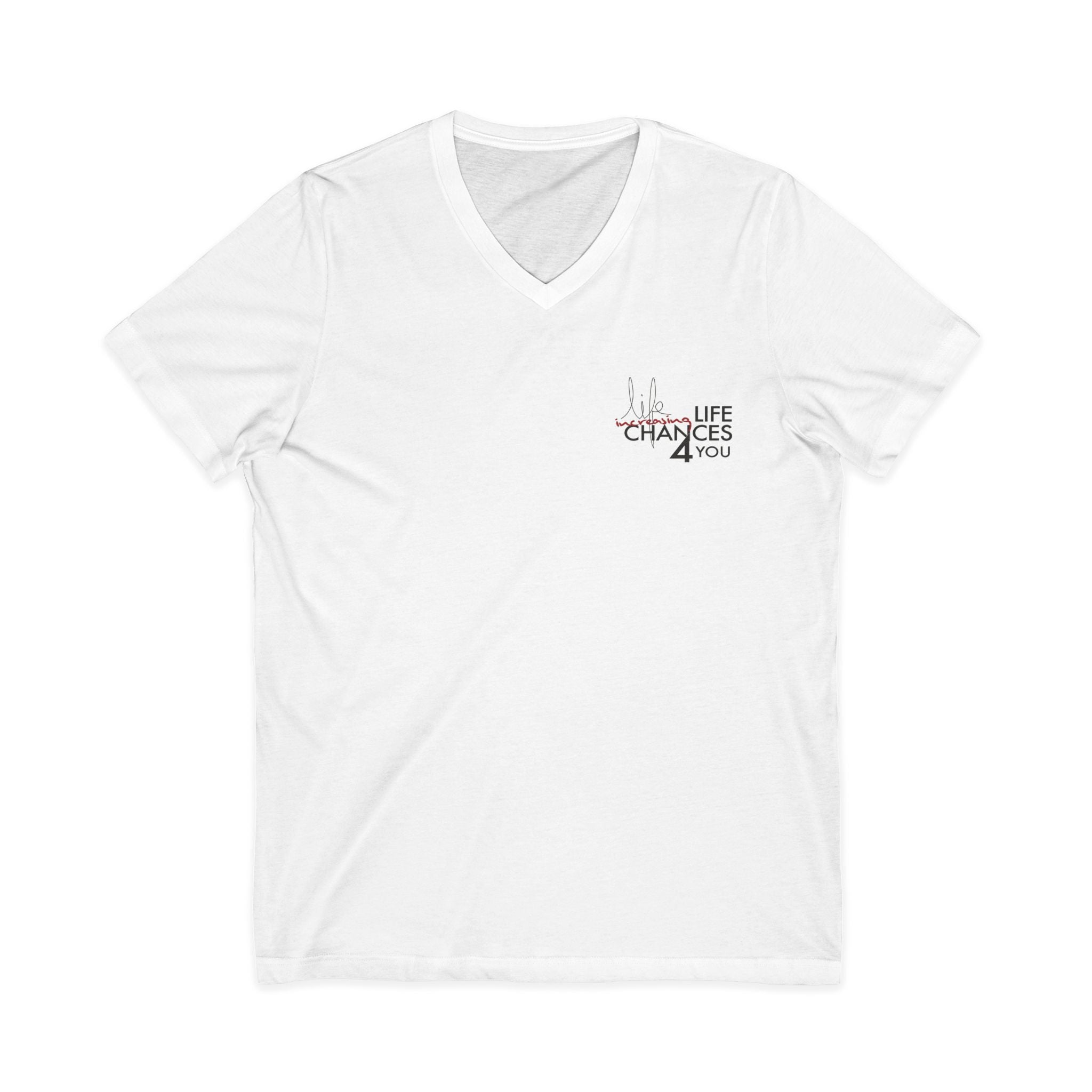 V-Neck Tee — “Silence is not the end… it is the beginning of reckoning.” Dr. Carl L. Young Quote