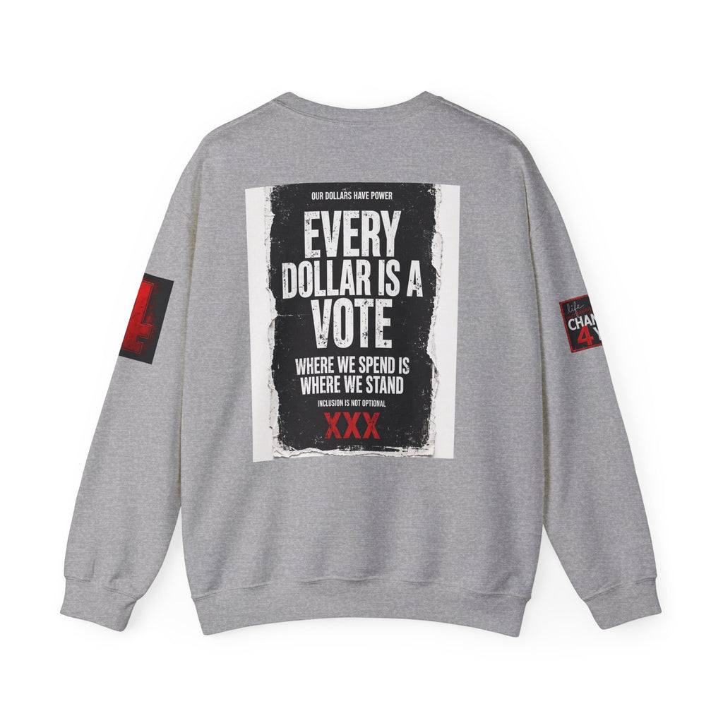 Boycott "Target" Every Dollar Is A Vote Distressed Crewneck Sweatshirt