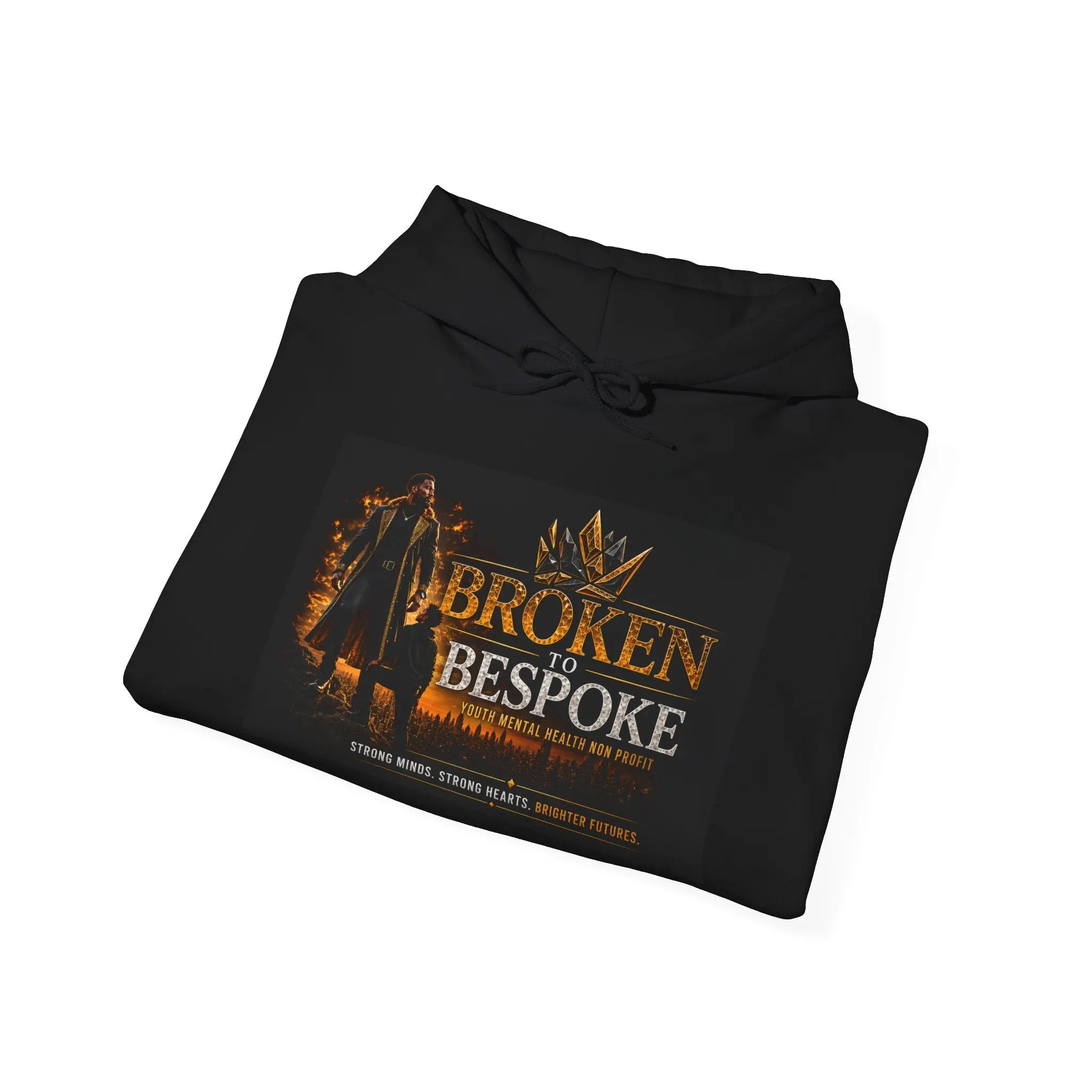 Broken Bespoke Hoodie — "Our Crown has Already Been Bought and Paid For" Inspirational Streetwear Printify