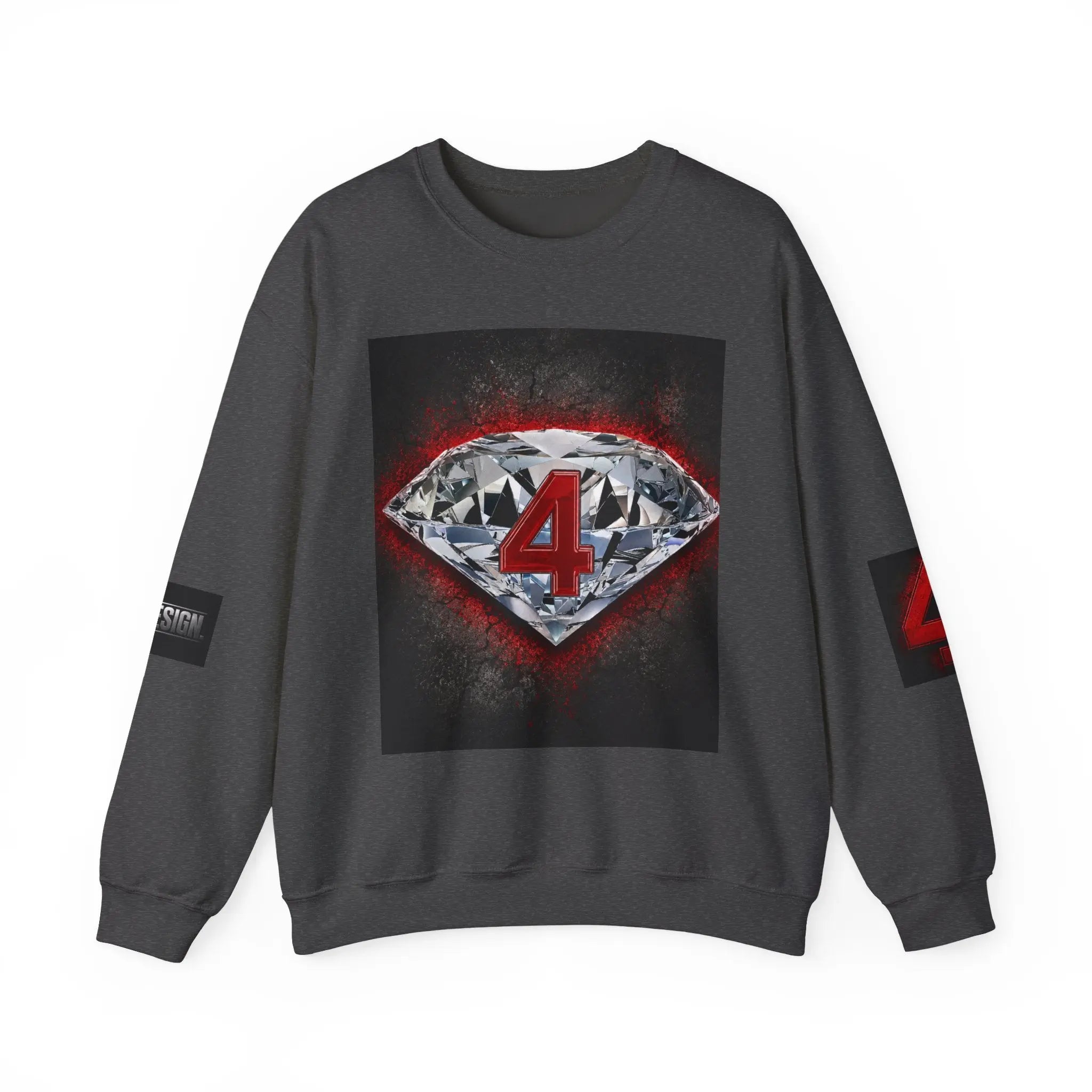 Crewneck Sweatshirt — Diamond 4 Mental Health Awareness Graphic Printify