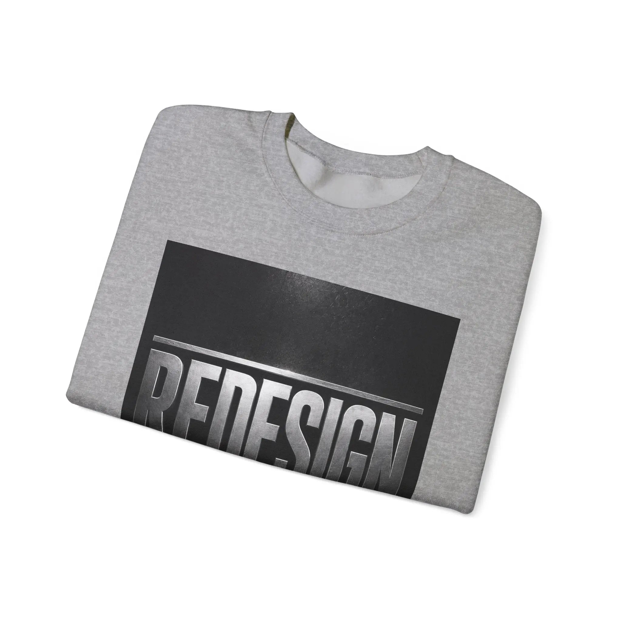 Crewneck Sweatshirt — 'REDESIGN' Front & 'Healing, Dignity, Liberation' Back Graphic Printify