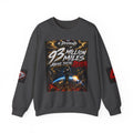 Crewneck Sweatshirt — "93 Million Miles Above These Devils" Motivational Graphic Printify