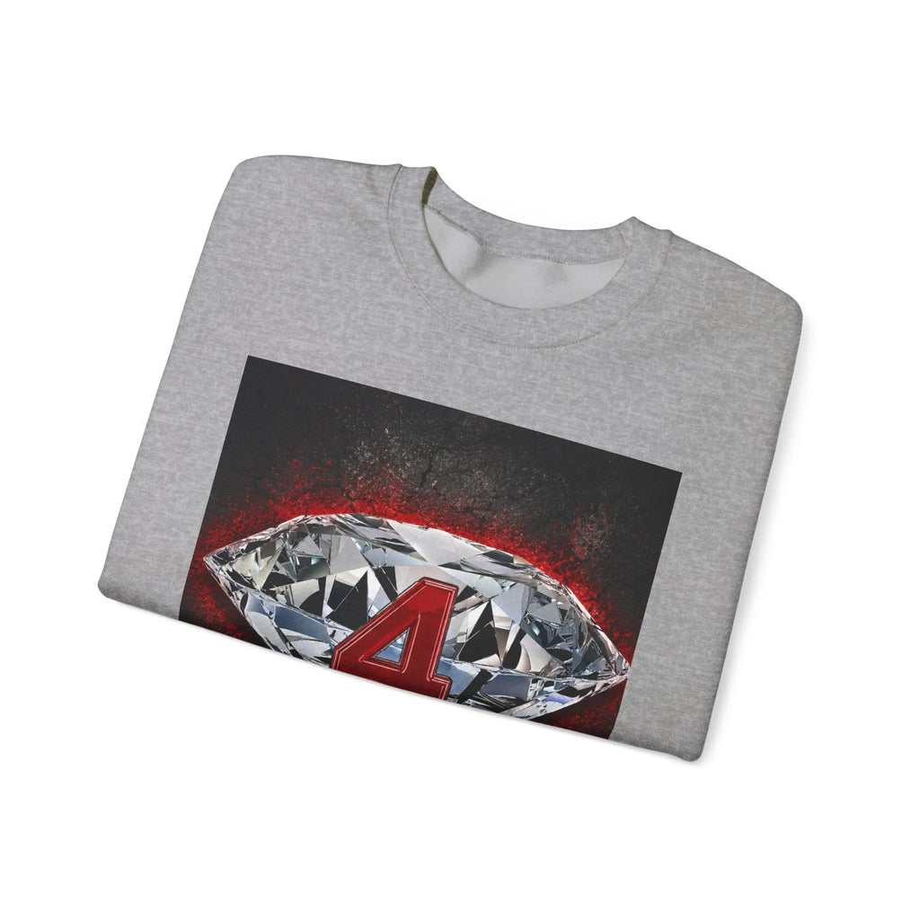 Crewneck Sweatshirt — Diamond 4 Mental Health Awareness Graphic Printify