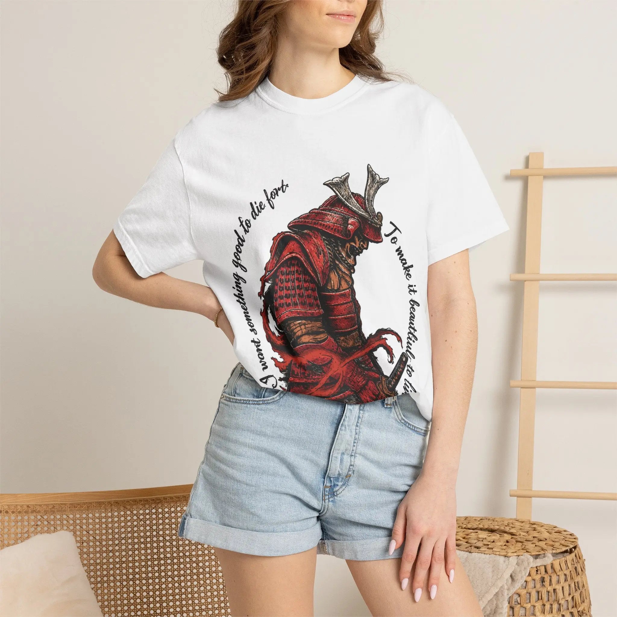 Samurai Armor T-Shirt — 'To Walk Is To Become' Zen Warrior Tee Printify