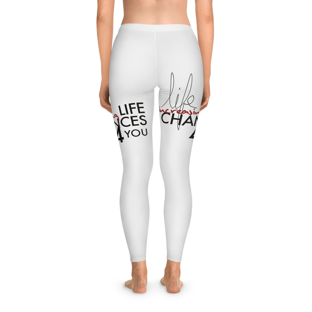 Life Changes Leggings — Motivational Graphic Stretch Leggings