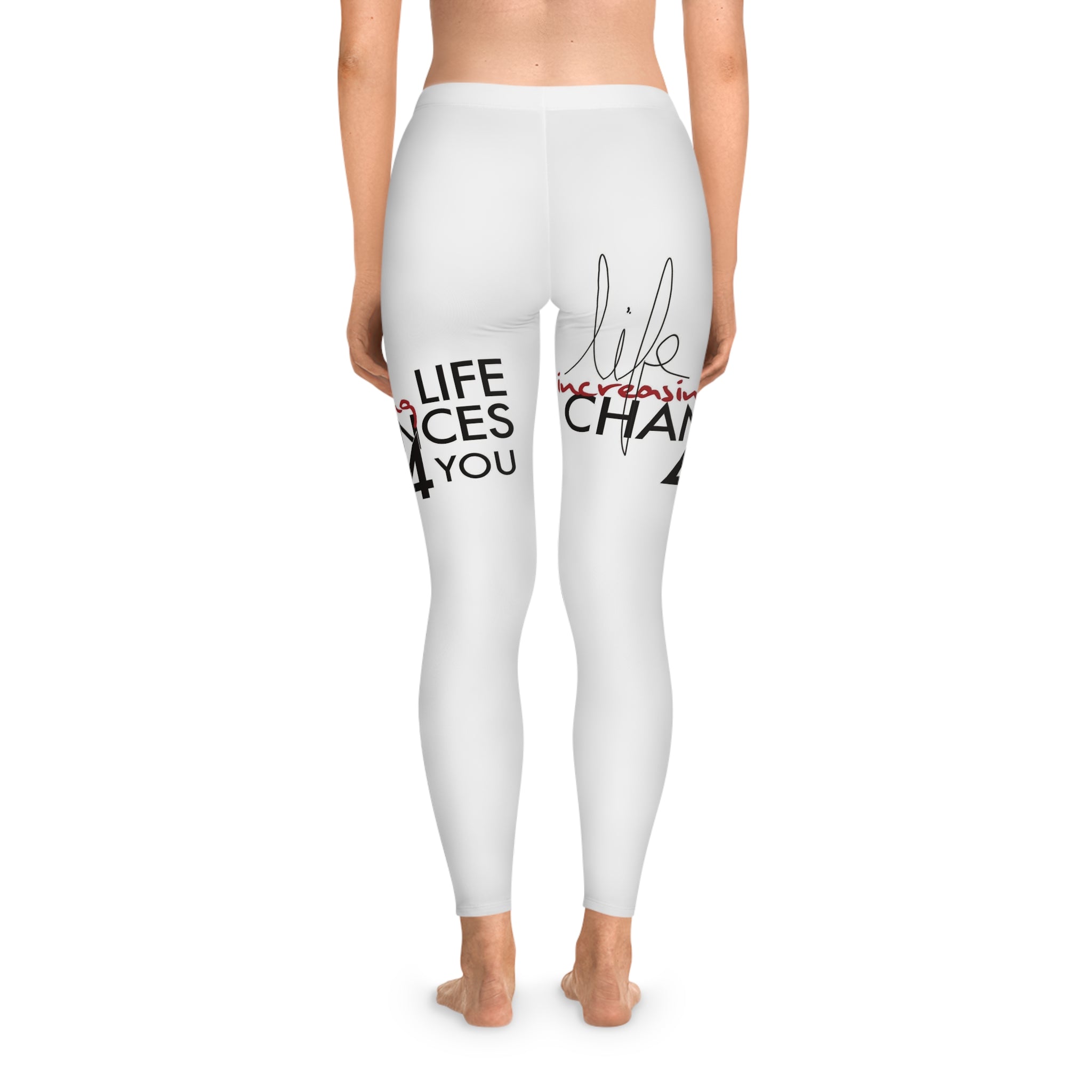 Life Changes Leggings — Motivational Graphic Stretch Leggings