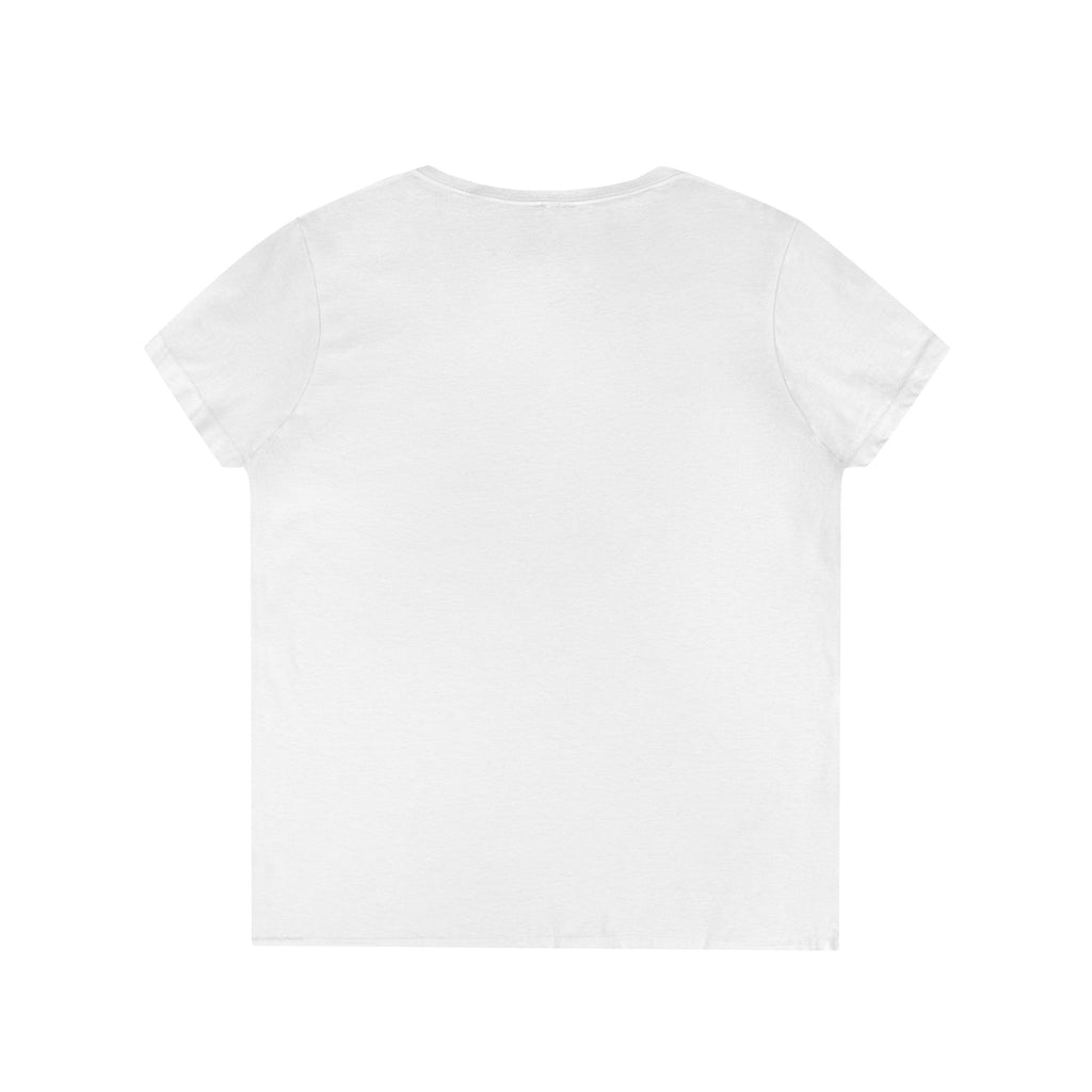 Ladies' V-Neck T-Shirt – 'A Nation of Millions' Book Cover Graphic Tee