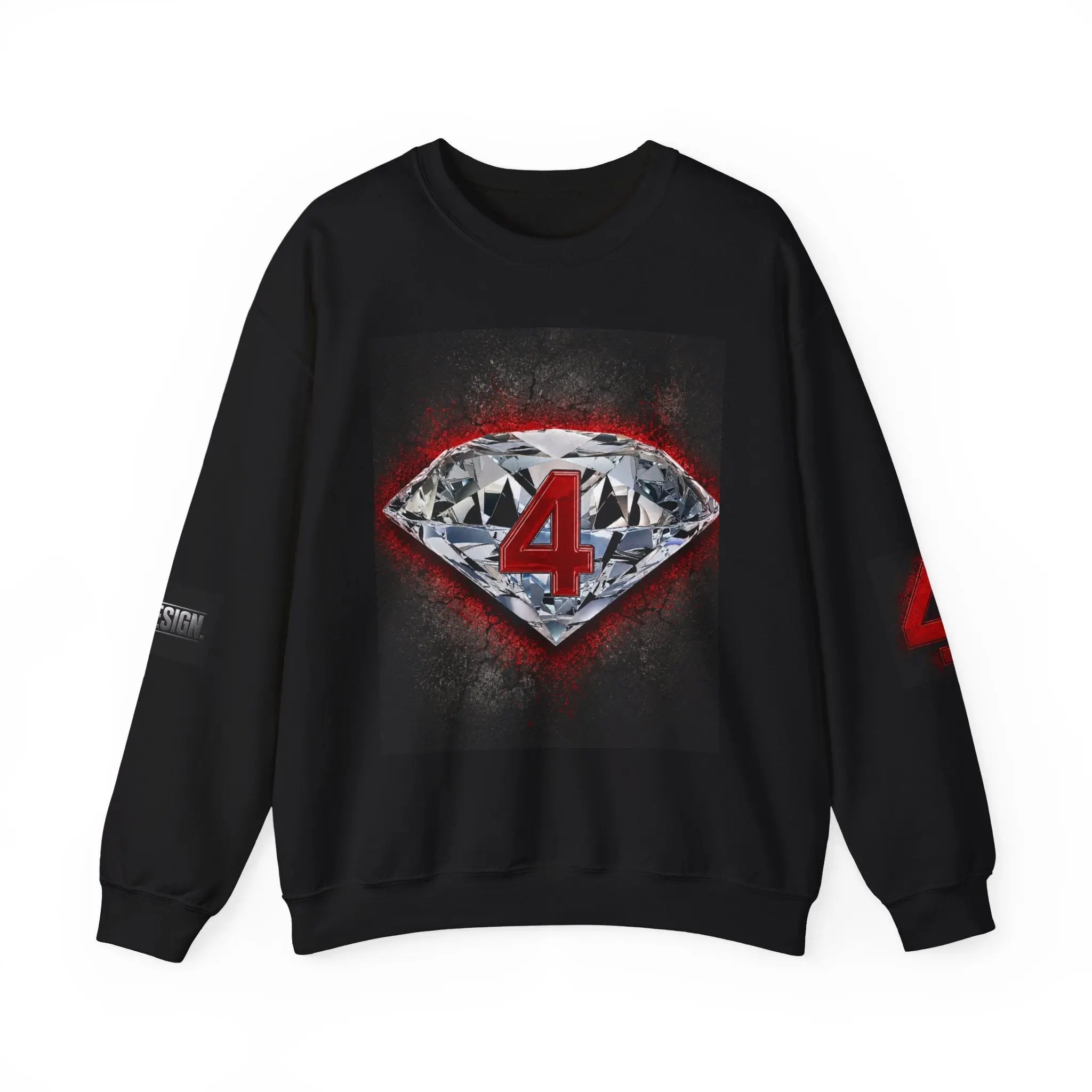 Crewneck Sweatshirt — Diamond 4 Mental Health Awareness Graphic Printify