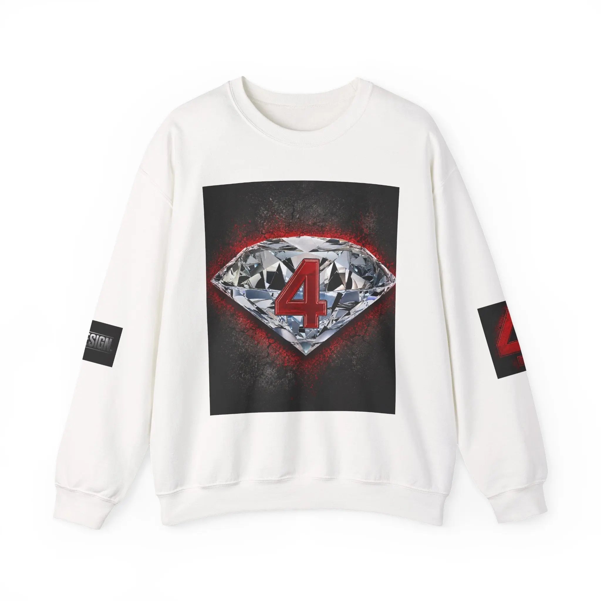 Crewneck Sweatshirt — Diamond 4 Mental Health Awareness Graphic Printify