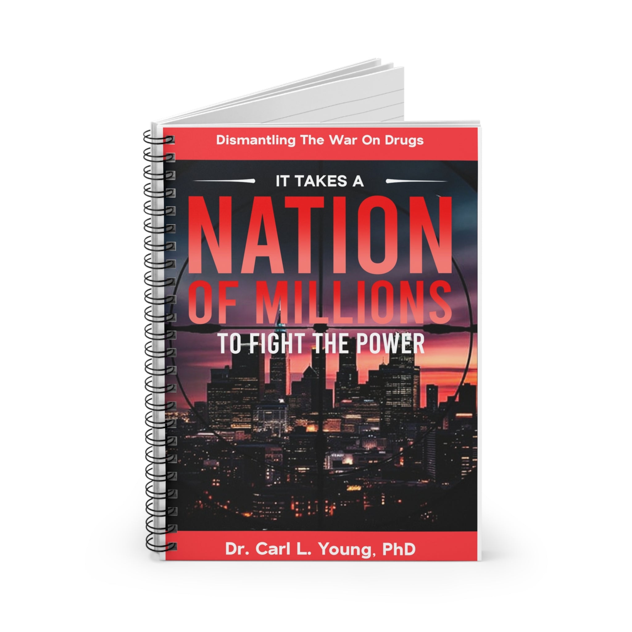 Notebook — "It Takes a Nation of Millions to Fight the Power" Inspirational Journal