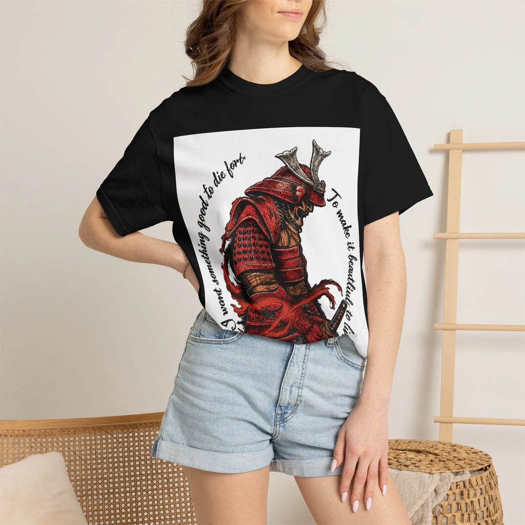 Samurai Armor T-Shirt — 'To Walk Is To Become' Zen Warrior Tee Printify