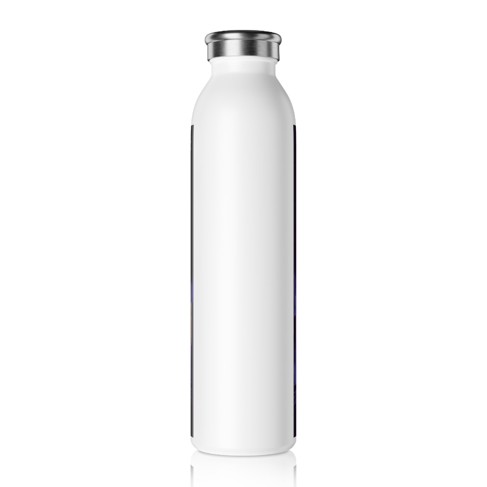 Slim Water Bottle — "It Takes a Nation: Millions to Fight the Power" Inspirational Fist Design