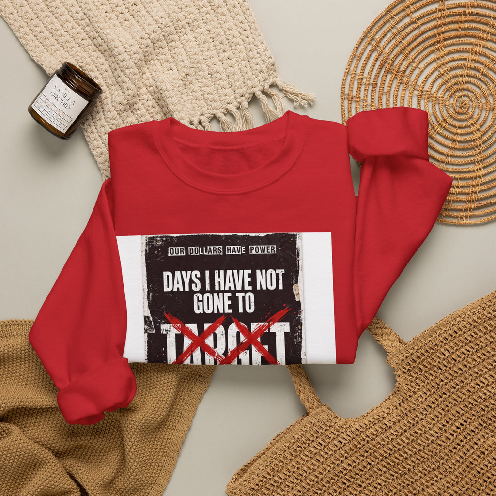Boycott "Target" Every Dollar Is A Vote Distressed Crewneck Sweatshirt