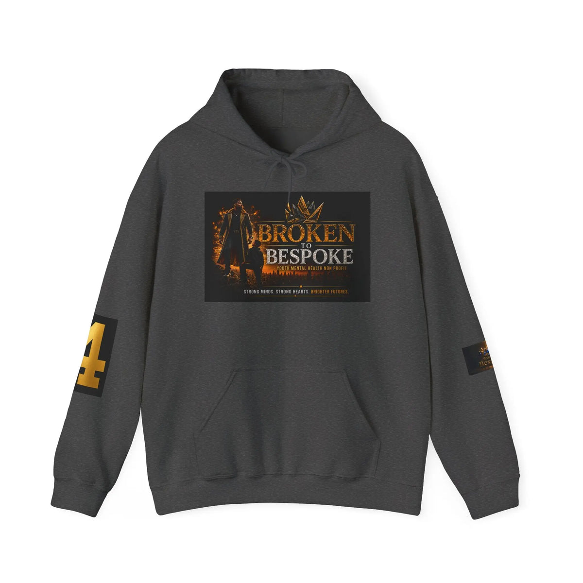 Broken Bespoke Hoodie — "Our Crown has Already Been Bought and Paid For" Inspirational Streetwear Printify