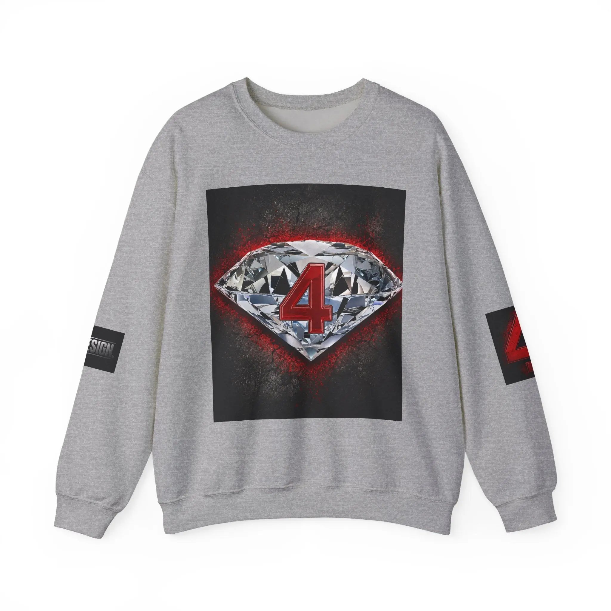 Crewneck Sweatshirt — Diamond 4 Mental Health Awareness Graphic Printify