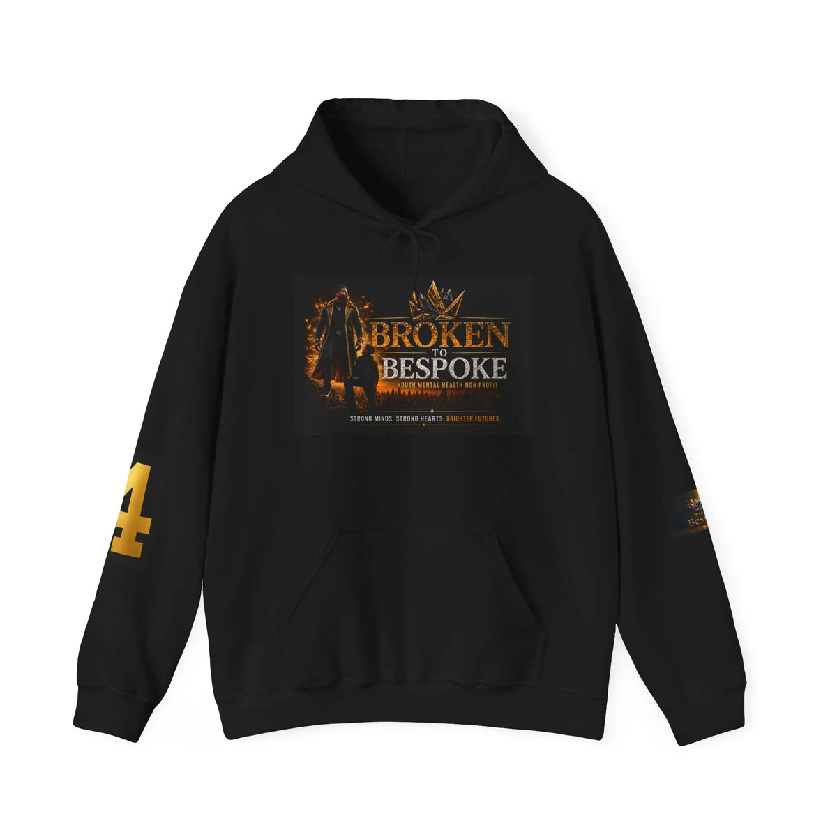 Broken Bespoke Hoodie — "Our Crown has Already Been Bought and Paid For" Inspirational Streetwear Printify