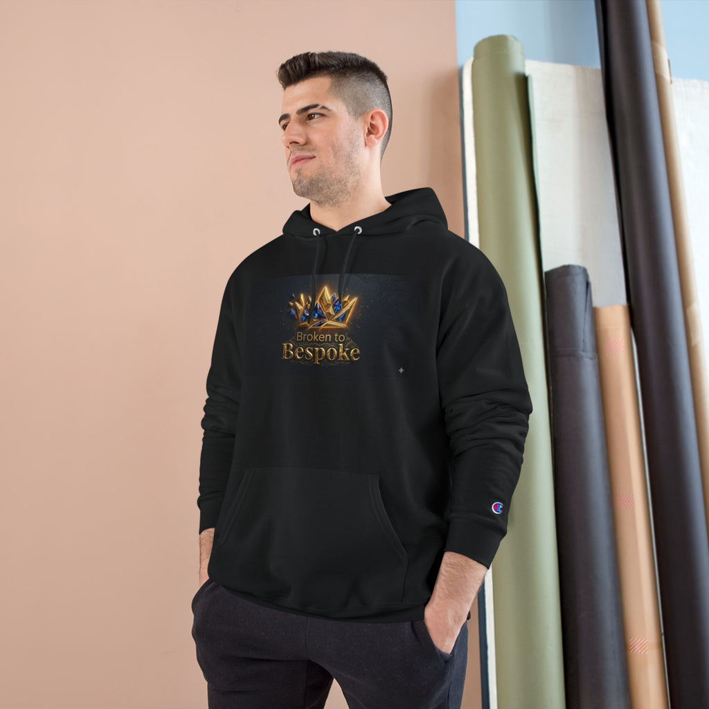 Champion Hoodie — Bespoke Crown Design | “My Ancestors Survived. I Will Heal.” Inspirational Pullover
