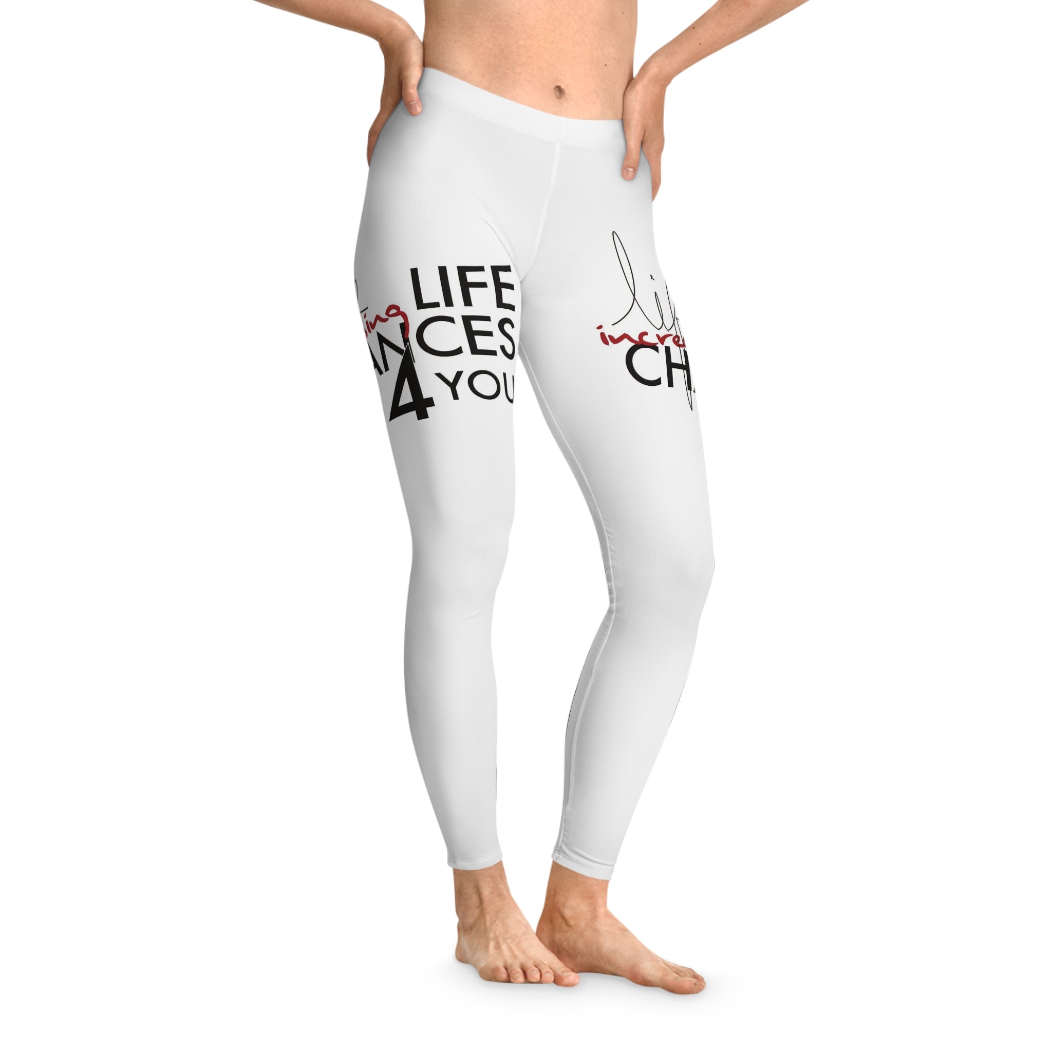 Life Changes Leggings — Motivational Graphic Stretch Leggings