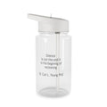 Personalized Tritan Water Bottle — "Dr. Carl L. Young PhD" Clear Straw Bottle