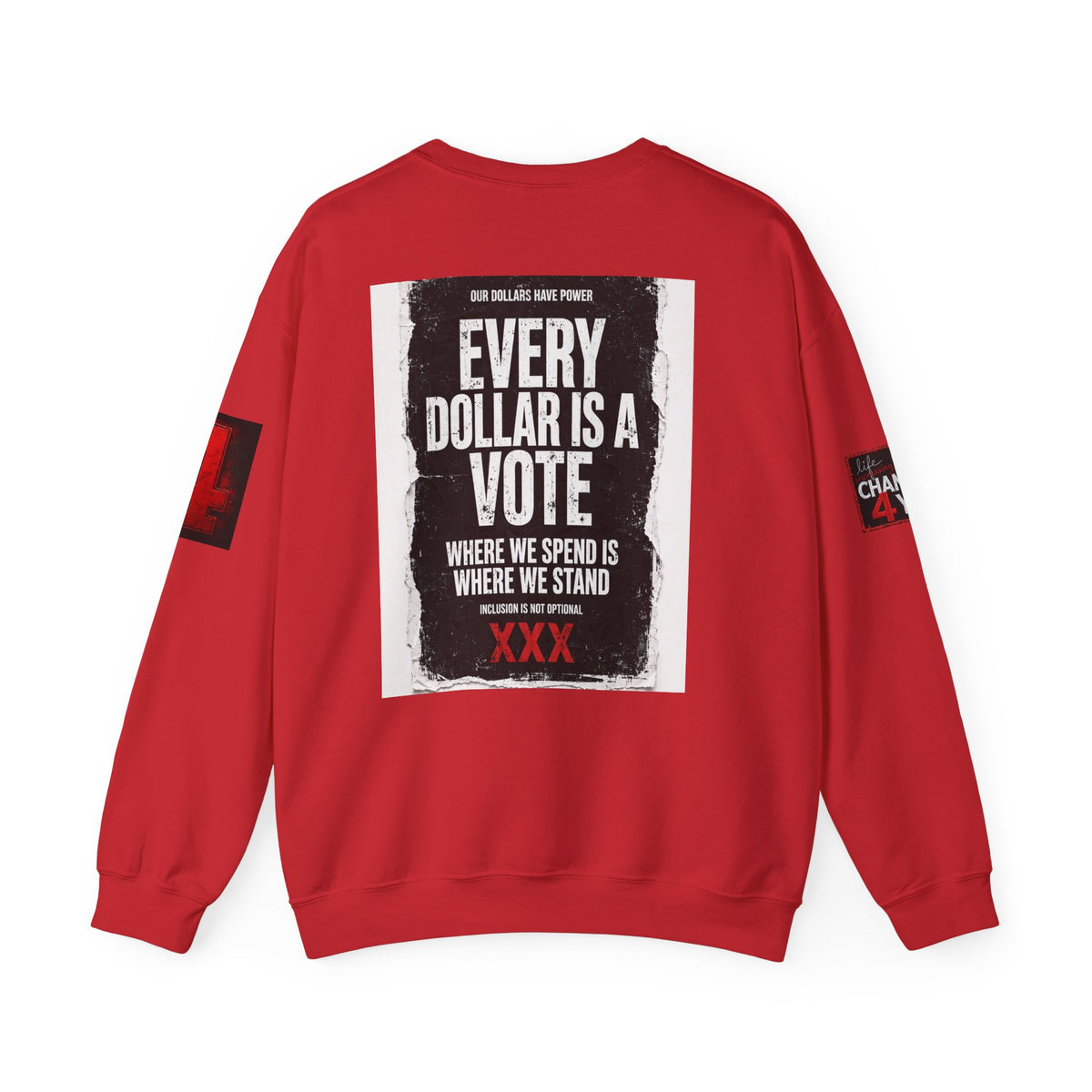 Boycott "Target" Every Dollar Is A Vote Distressed Crewneck Sweatshirt